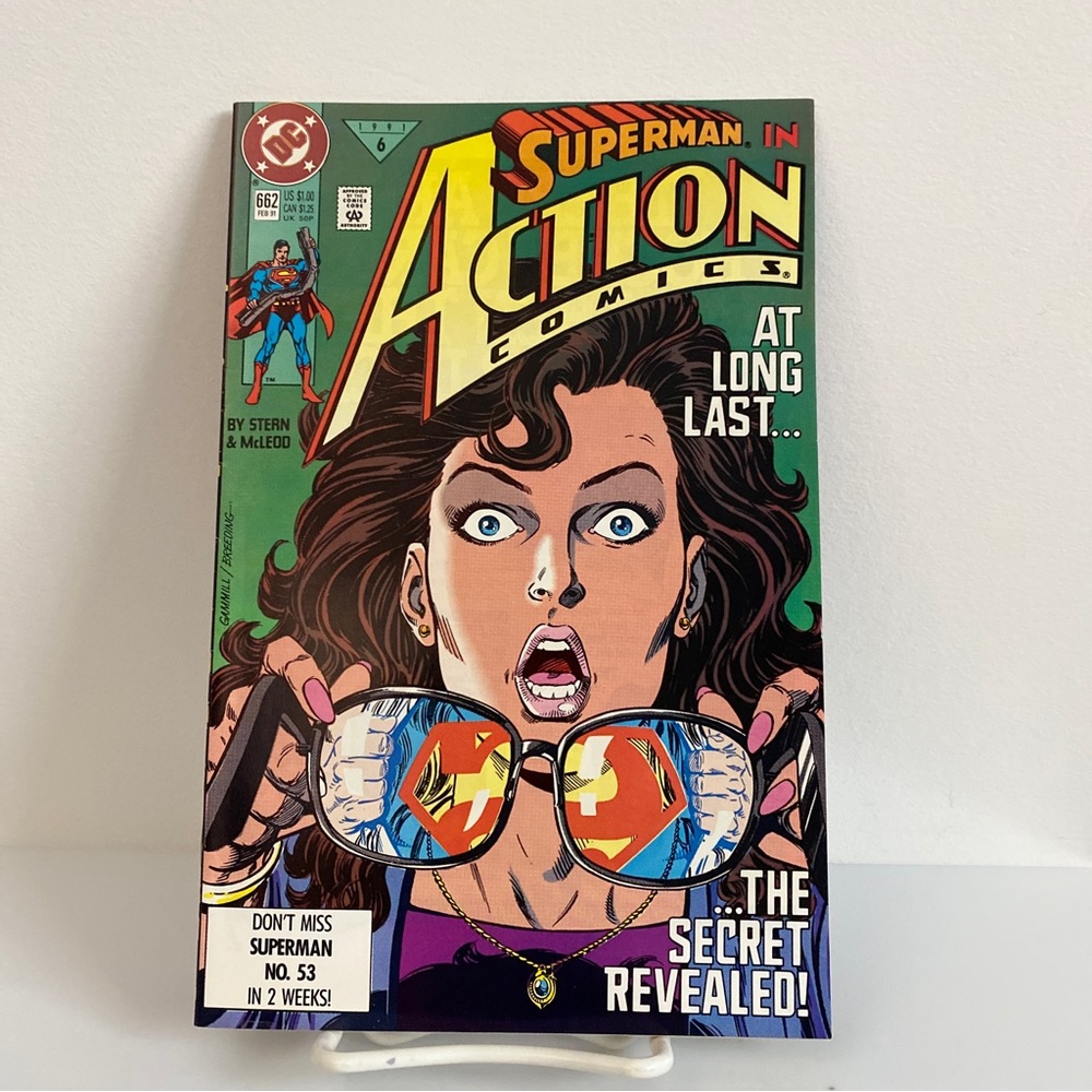 SuperMan in Action Comics #662 (1991) At Long Last, The Secret Revealed. Clean.
